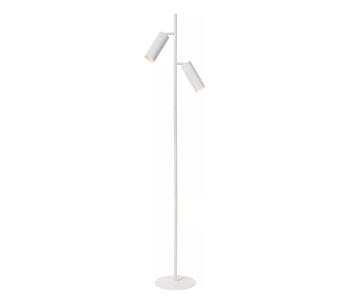 Lucide 09739/02/31 - Stojací lampa CLUBS 2xGU10/40W/230V bílá 09739/02/31