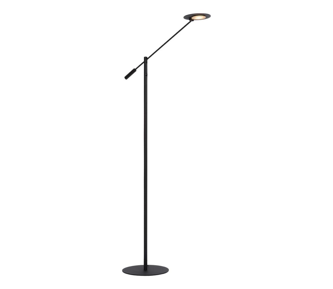 Lucide 19766/09/30 - LED Stmívatelná stojací lampa ANSELMO LED/9W/230V černá 19766/09/30