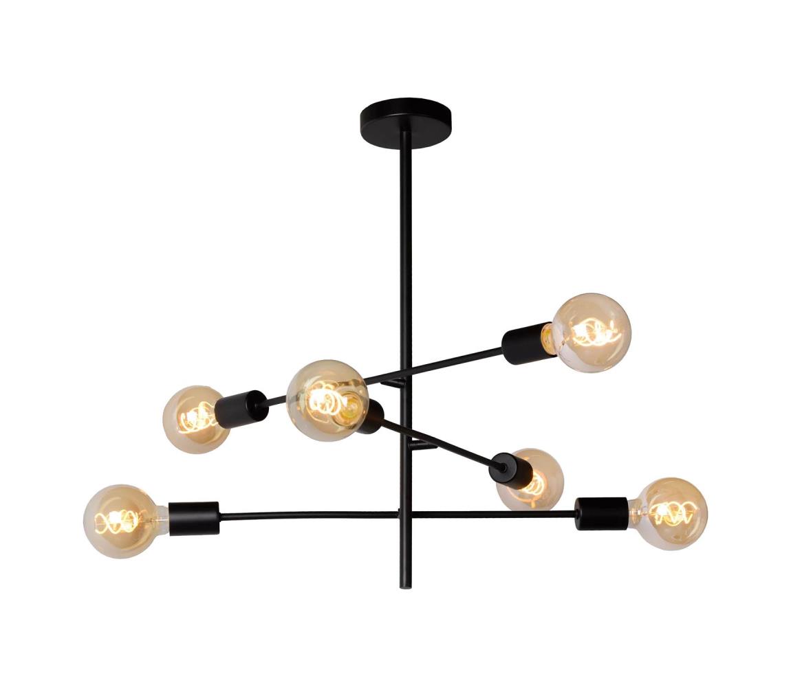 Lucide 21119/06/30 - Lustr na tyči LESTER 6xE27/40W/230V 21119/06/30
