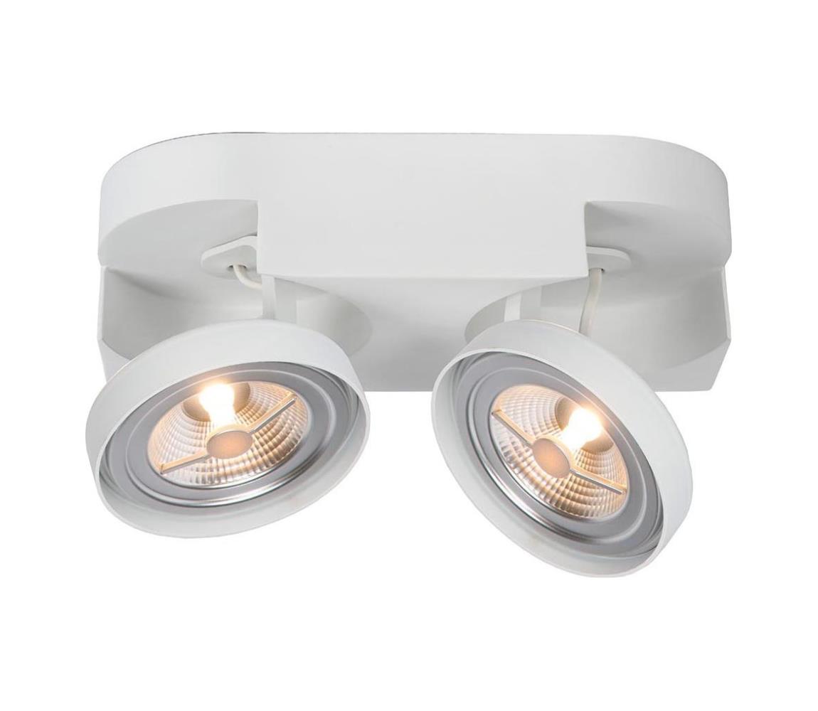 Lucide 22960/20/31 - LED Bodové svítidlo VERSUM AR111 2xG53/10W/230V bílá 22960/20/31