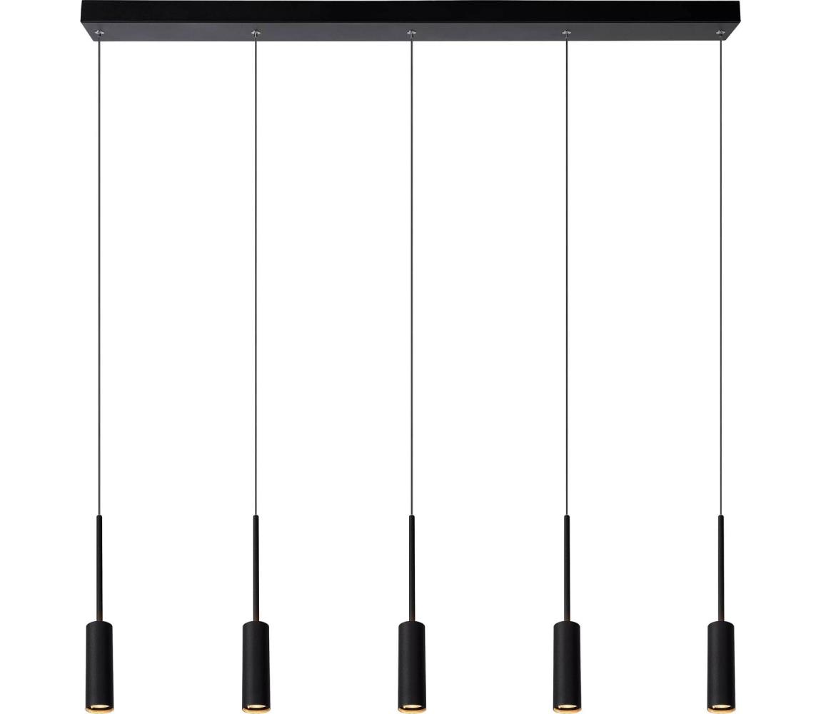Lucide 24401/35/30 - LED Lustr na lanku TUBULE 5xLED/7W/30V 24401/35/30