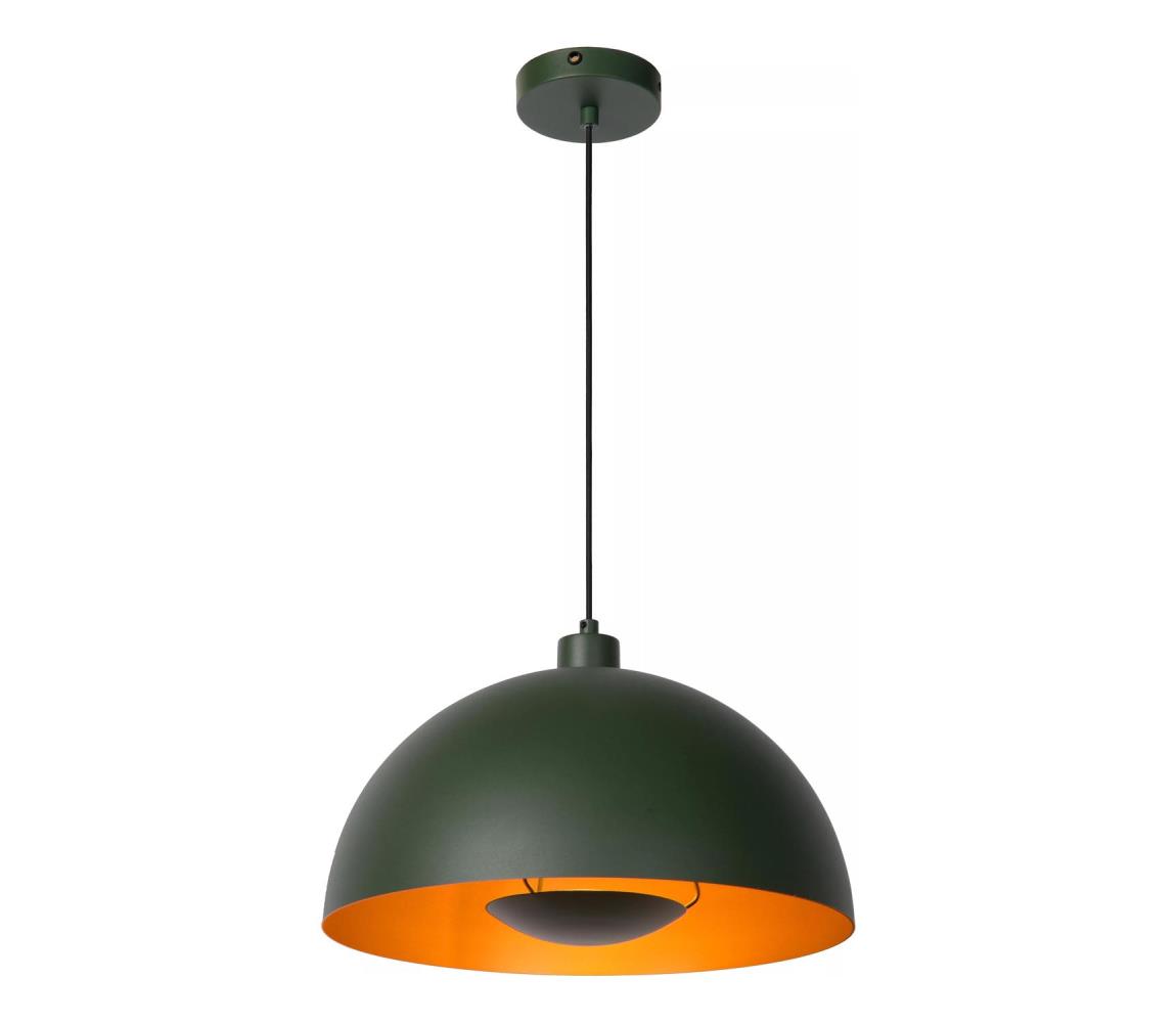 Lucide 45496/01/33 - Lustr na lanku SIEMON 1xE27/40W/230V zelená 45496/01/33
