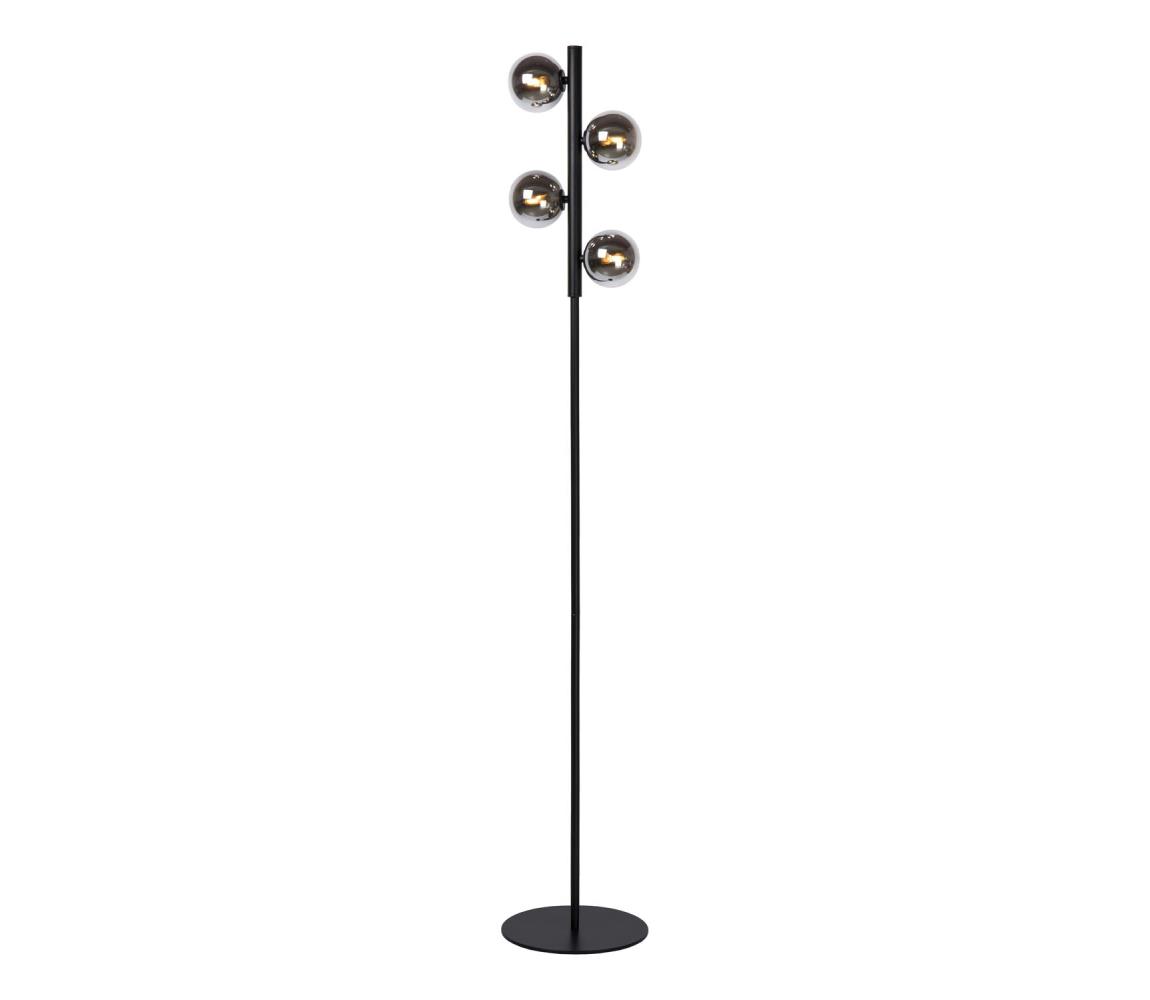Lucide 45774/04/30 - Stojací lampa TYCHO 4xG9/28W/230V černá 45774/04/30