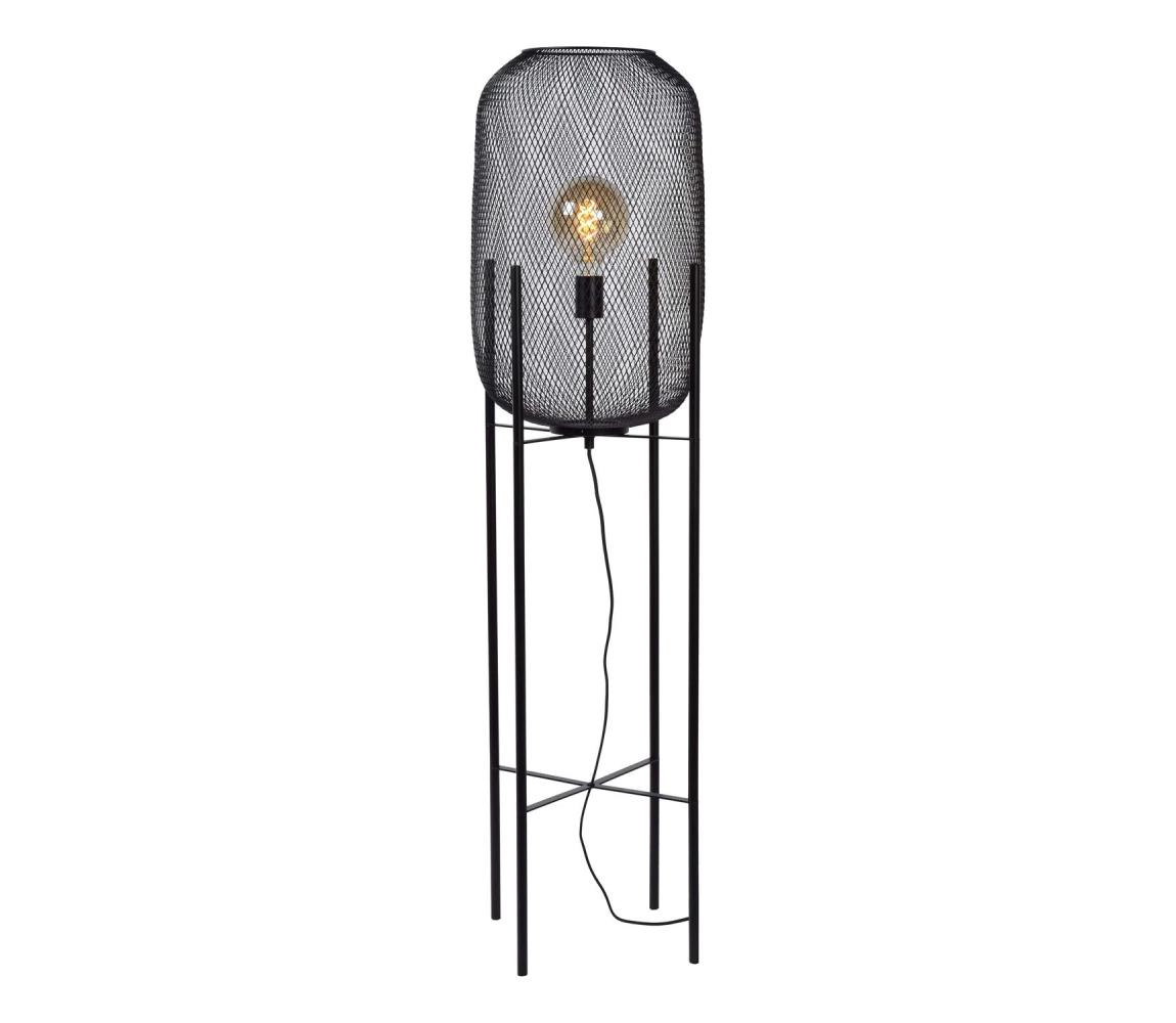 Lucide 45785/01/30 - Stojací lampa MESH 1xE27/40W/230V černá 45785/01/30