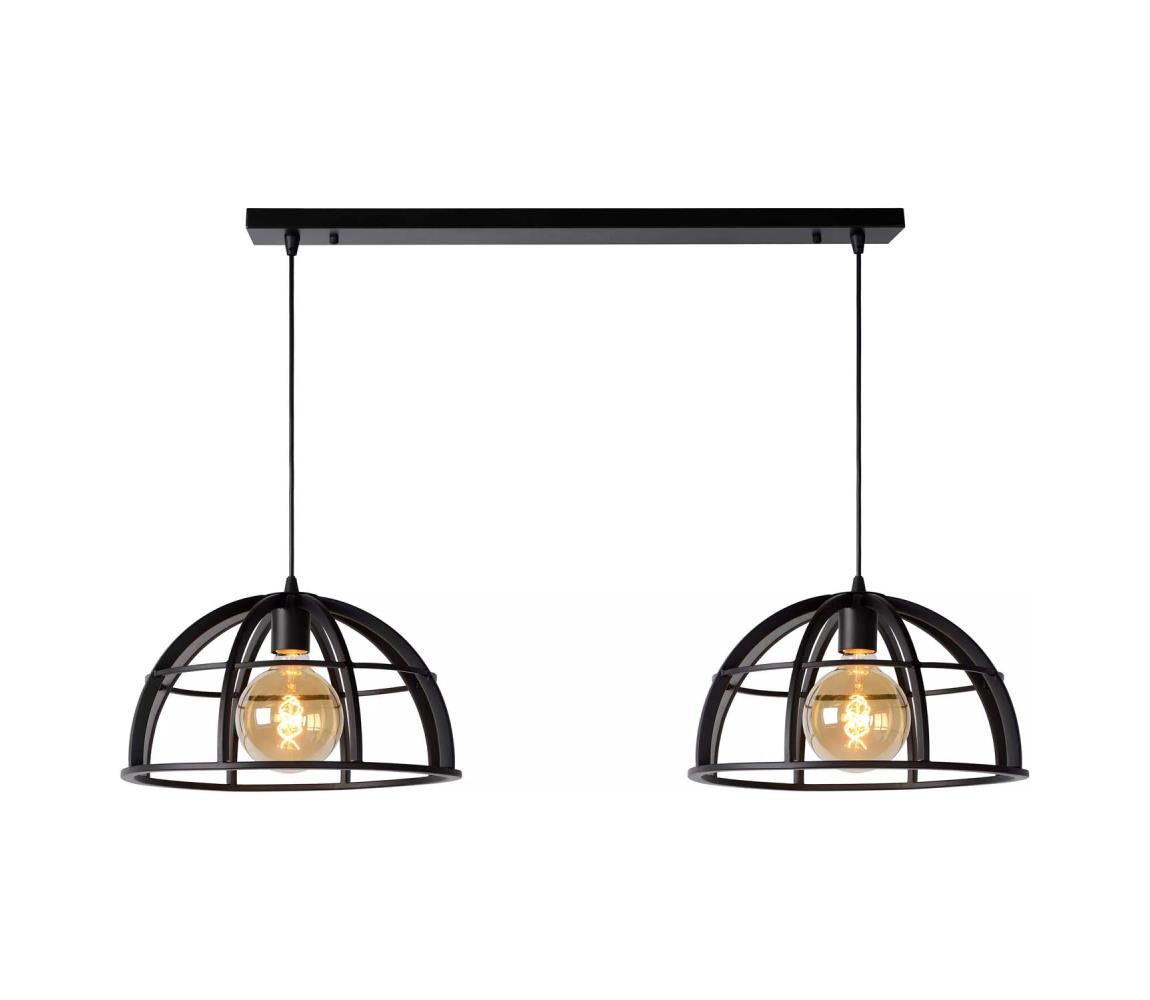 Lucide 76464/02/30 - Lustr na lanku DIKRA 2xE27/60W/230V 76464/02/30