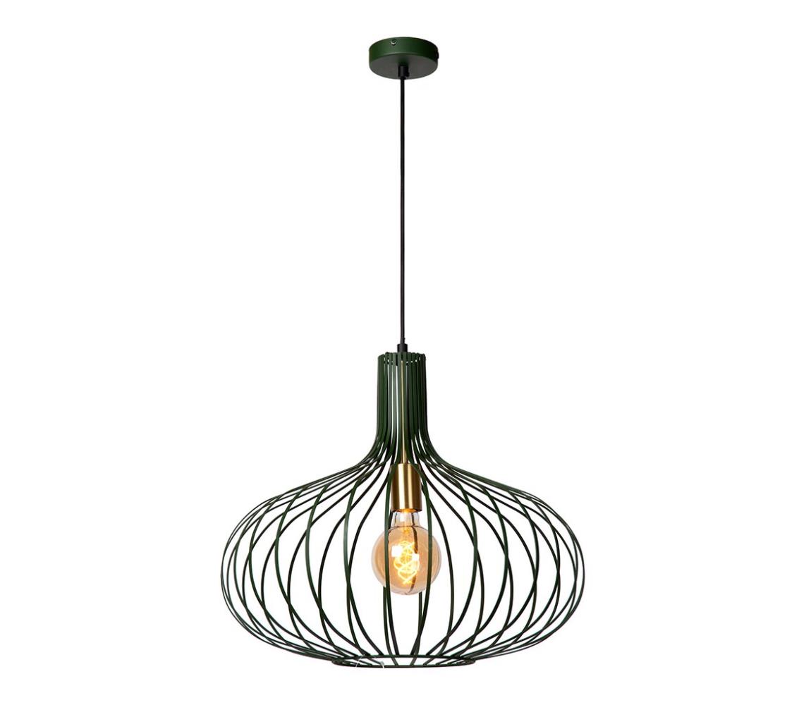 Lucide 78374/65/33 - Lustr na lanku MANUELA 1xE27/60W/230V pr. 65 cm zelená 78374/65/33