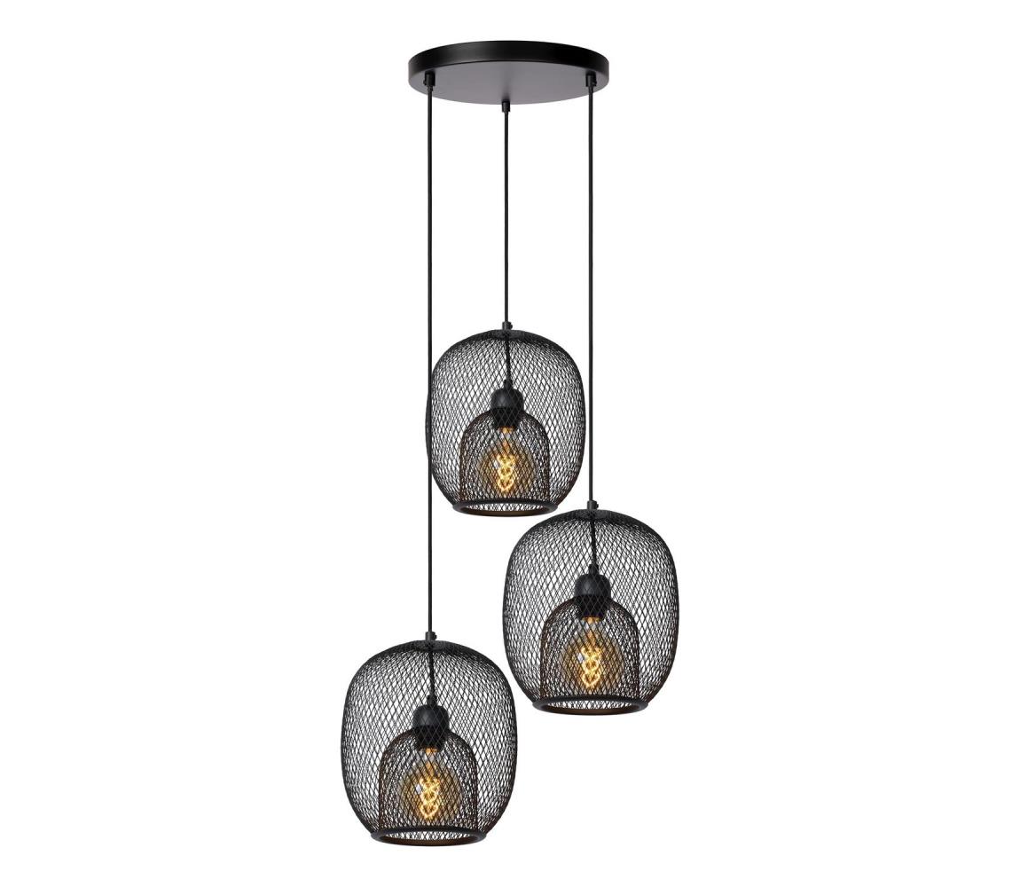 Lucide 78396/03/30 - Lustr na lanku JERREL 3xE27/40W/230V 78396/03/30