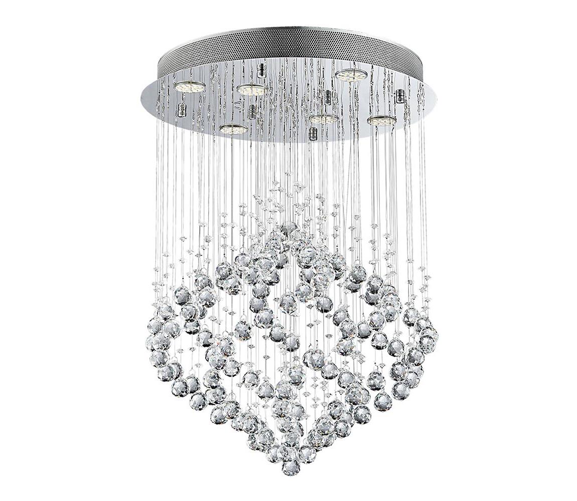LUXERA  - Křišťálový přisazený lustr CHESTER 6xGU10/50W/230V 