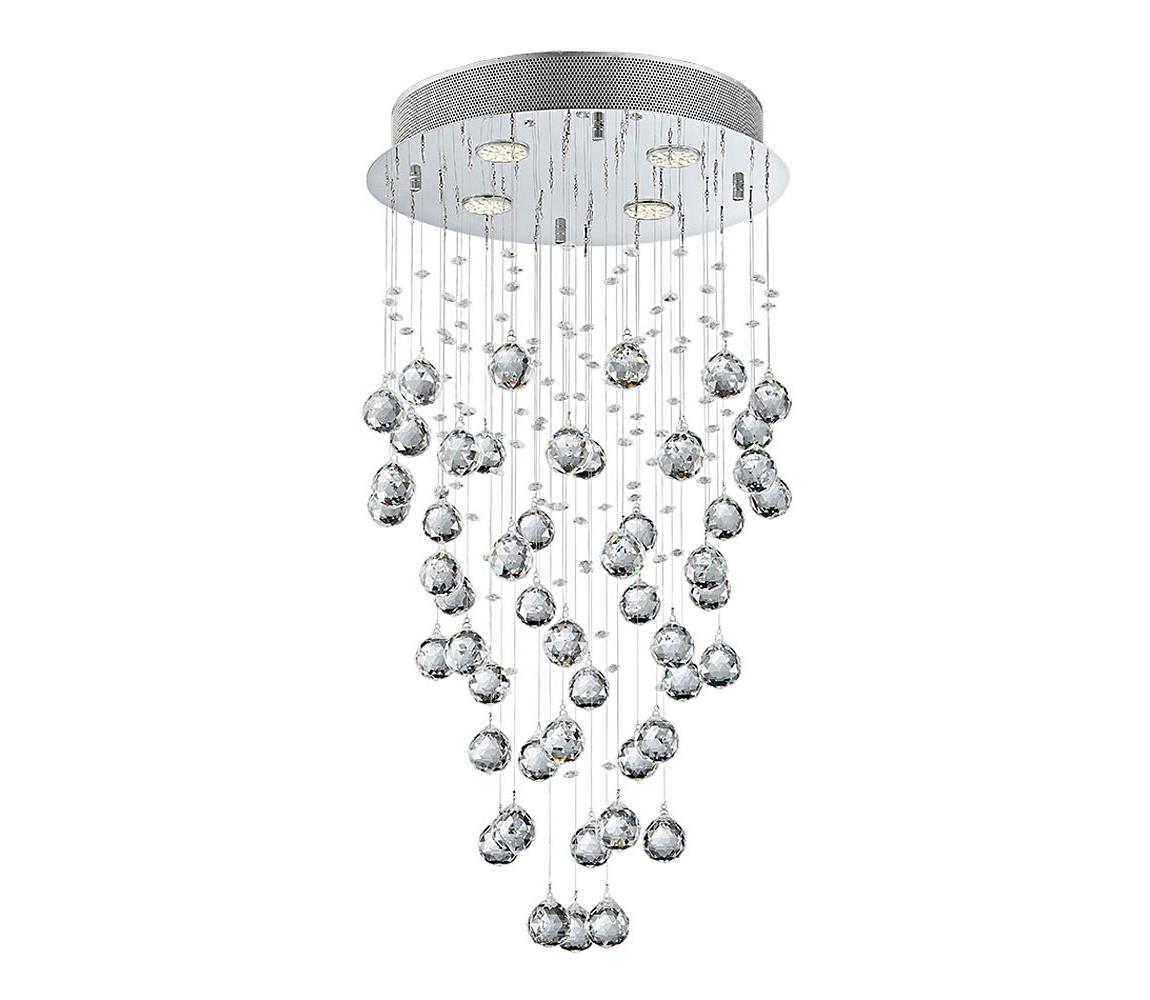 LUXERA  - Křišťálový přisazený lustr NORR 4xGU10/50W/230V 