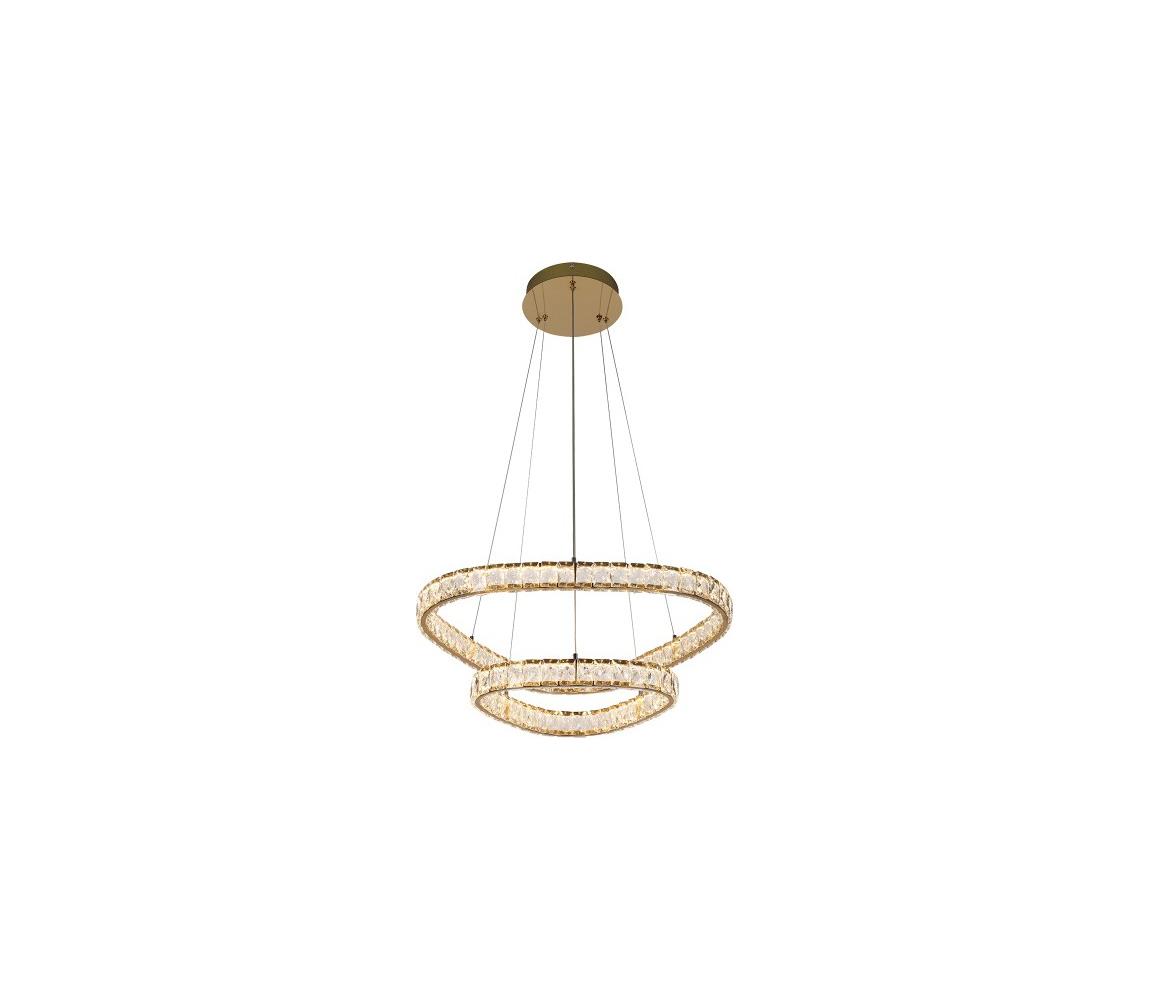 LUXERA  - LED Lustr na lanku MIST LED/65W/230V 4000K zlatá 