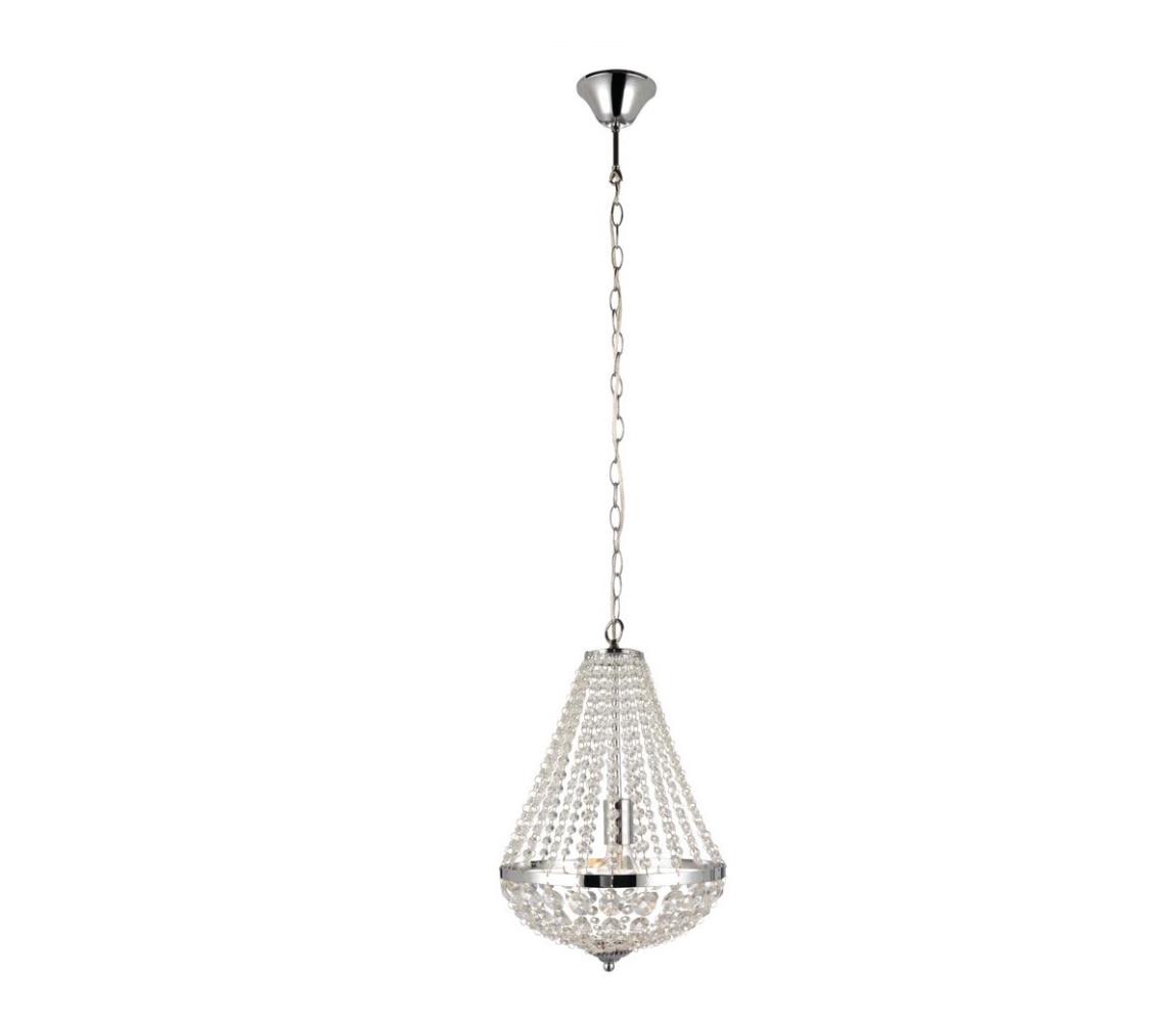 Markslöjd 104889 - Křišťálový lustr na řetězu GRÄNSÖ 1xE27/60W/230V 104889