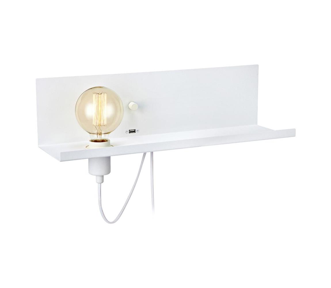 Markslöjd 106969 - Stmívatelné nástěnné svítidlo s USB MULTI 1xE27/60W/230V 106969