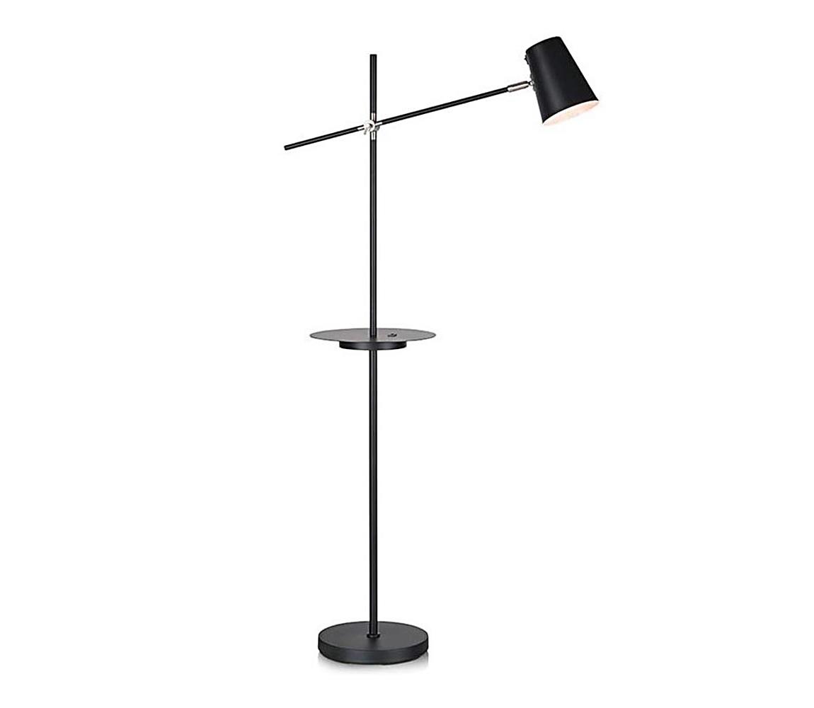 Markslöjd 107307 - Stojací lampa s USB LINEAR 1xE14/40W/230V 107307