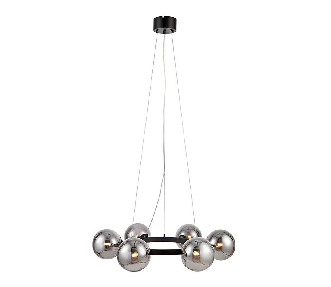 Markslöjd 108051 - Lustr na lanku CIRCLE 6xG9/20W/230V černá 108051