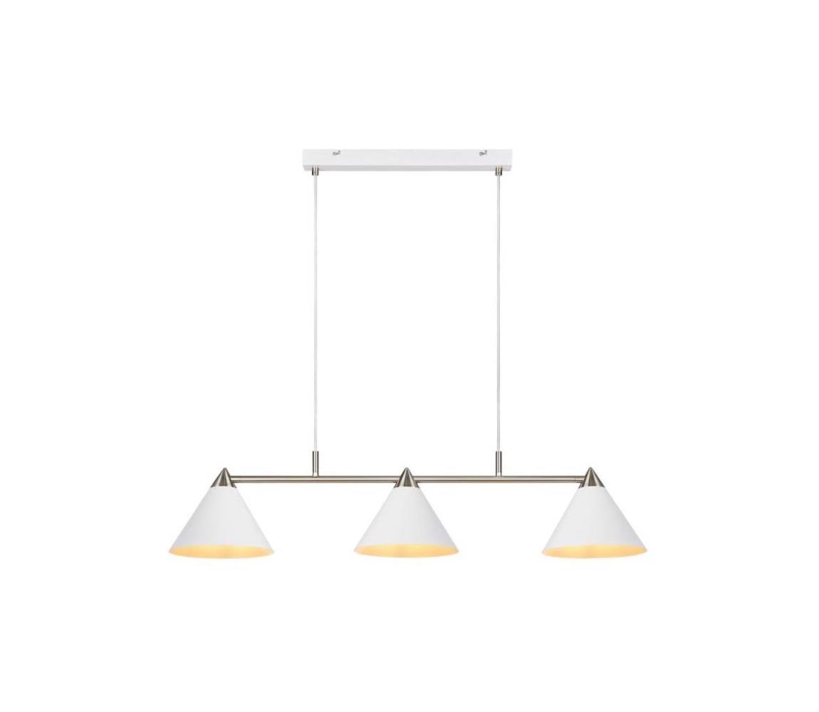 Markslöjd 108075 - Lustr na lanku KLINT 3xE14/40W/230V bílá 108075