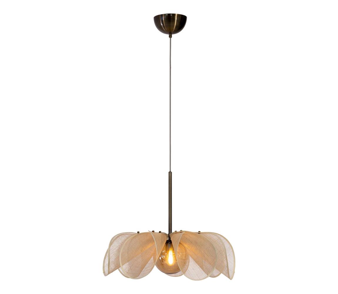 Markslöjd 108659 - Lustr na lanku STYRKA 1xE27/40W/230V pr. 63 cm béžová 108659