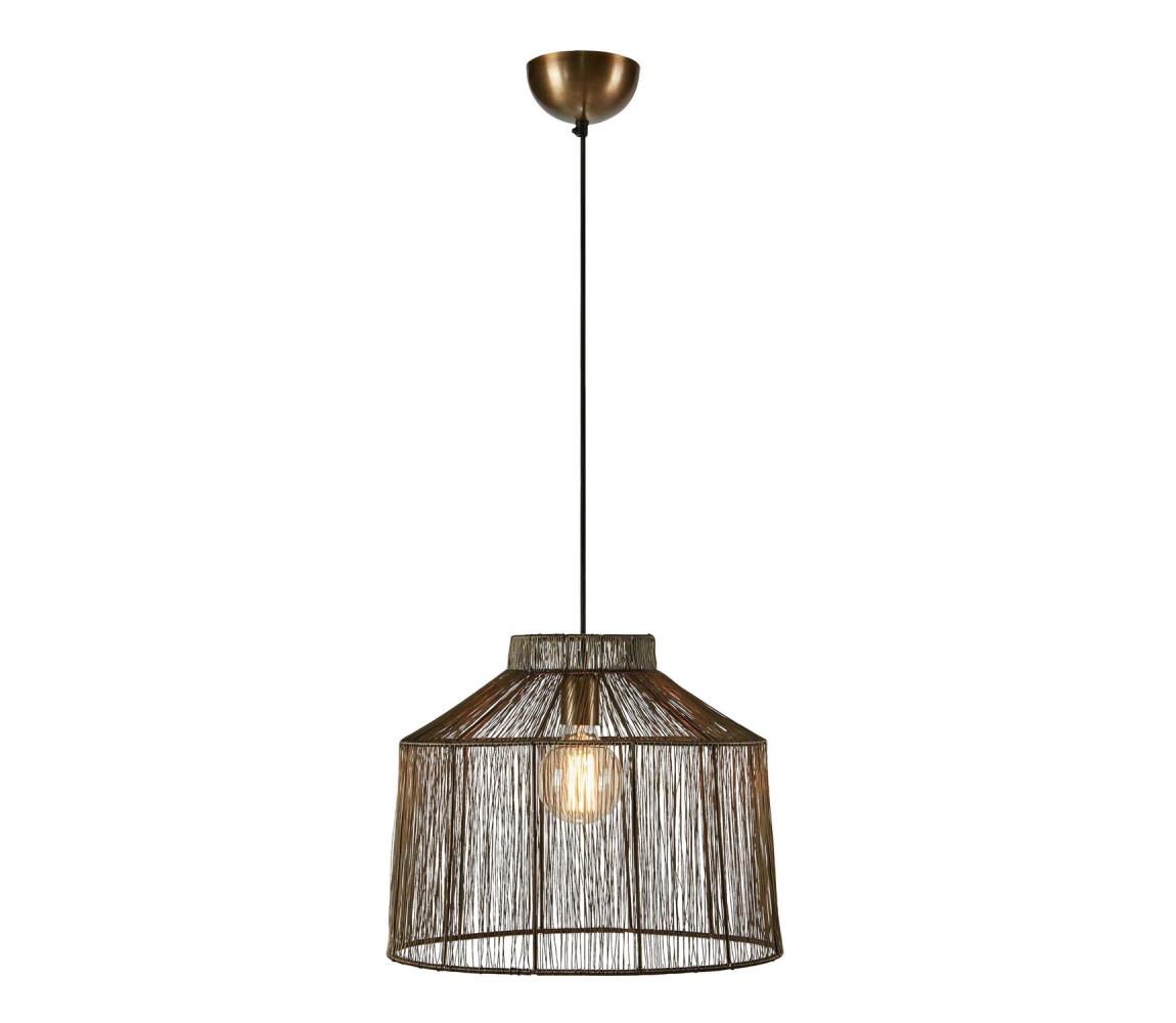 Markslöjd 108667 - Lustr na lanku CAPANNA 1xE27/40W/230V mosaz 108667