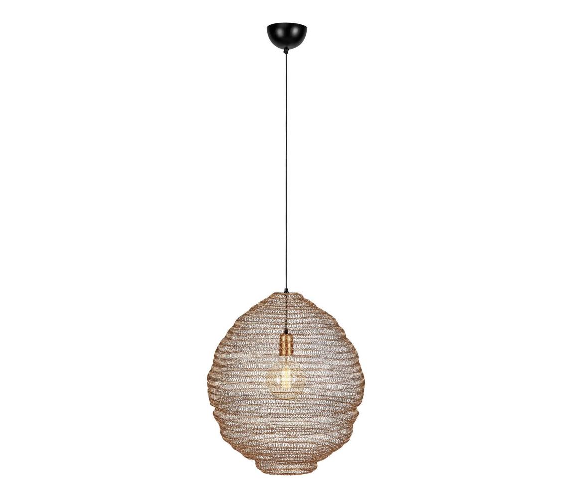 Markslöjd 108773 - Lustr na lanku TAZZA 1xE27/40W/230V zlatá 108773