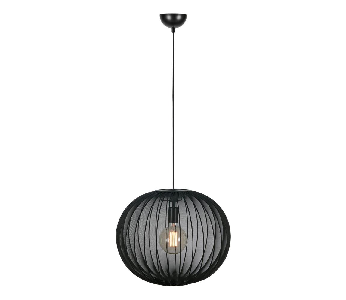 Markslöjd 108791 - Lustr na lanku FORENCE 1xE27/40W/230V pr. 50 cm černá 108791
