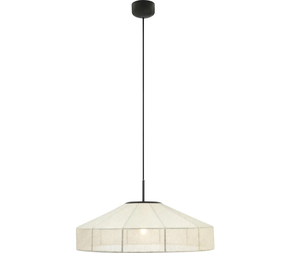 Markslöjd 108955 - Lustr na lanku ALIA 1xE27/60W/230V len/černá 108955