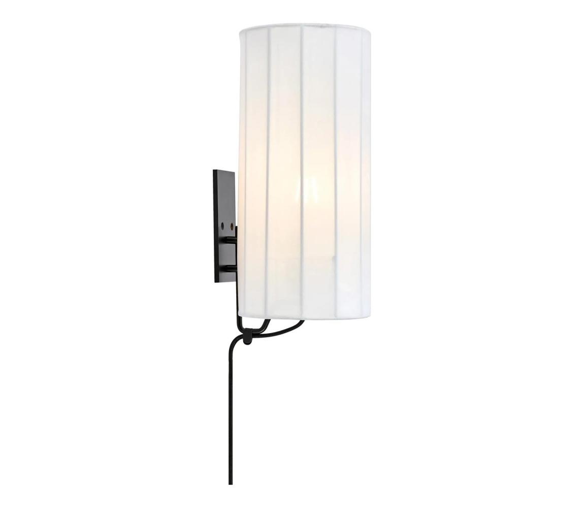 Markslöjd 108960 - Nástěnná lampa HIKARI 1xE27/60W/230V bílá/černá 108960