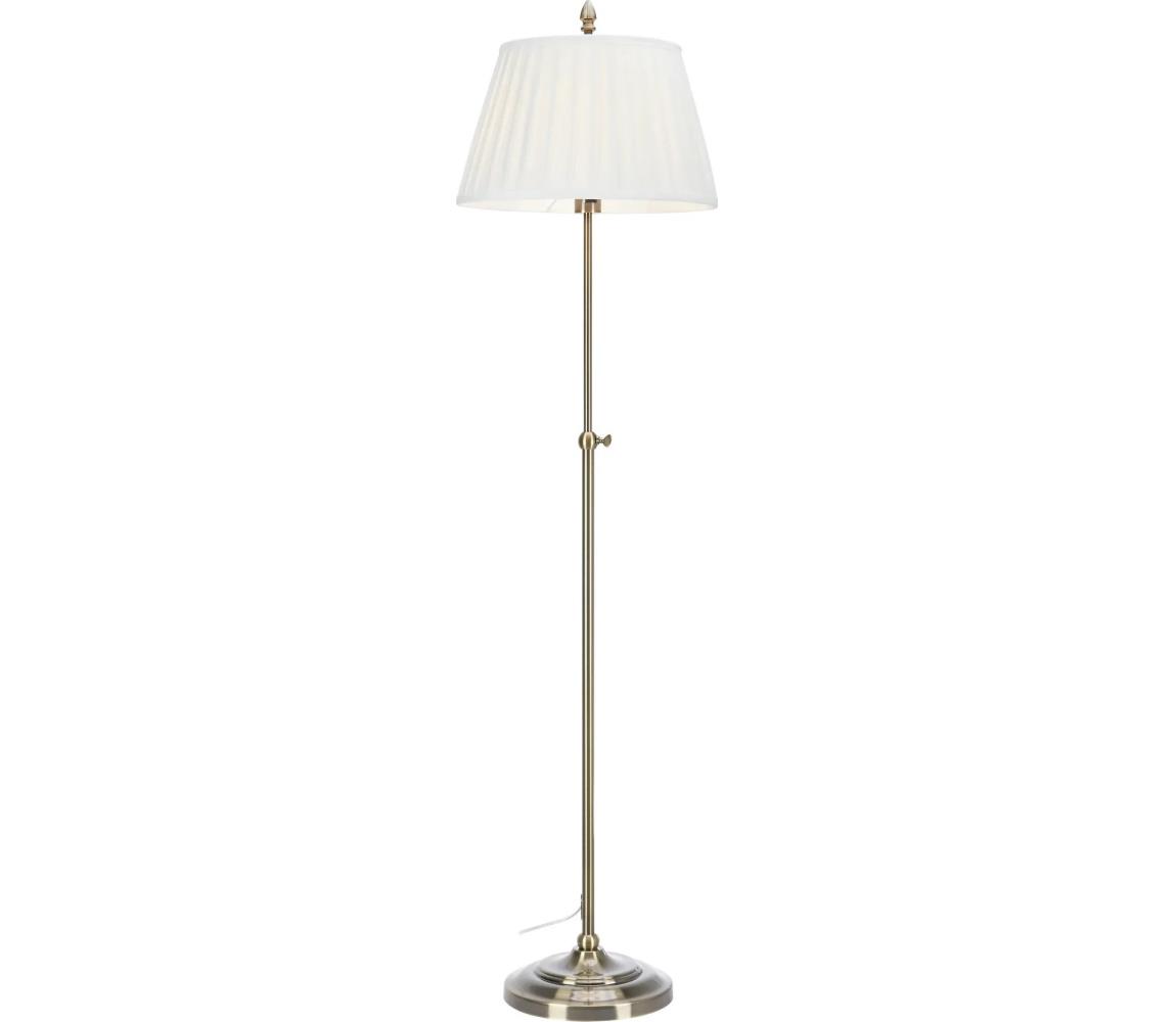 Markslöjd 108972 - Stojací lampa OXFORD 1xE14/40W/230V bílá/mosaz 108972