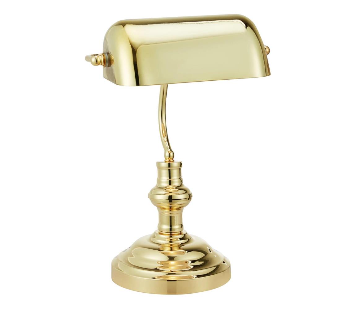 Markslöjd 108977 - Stolní lampa BANKERS 1xE14/40W/230V zlatá 108977