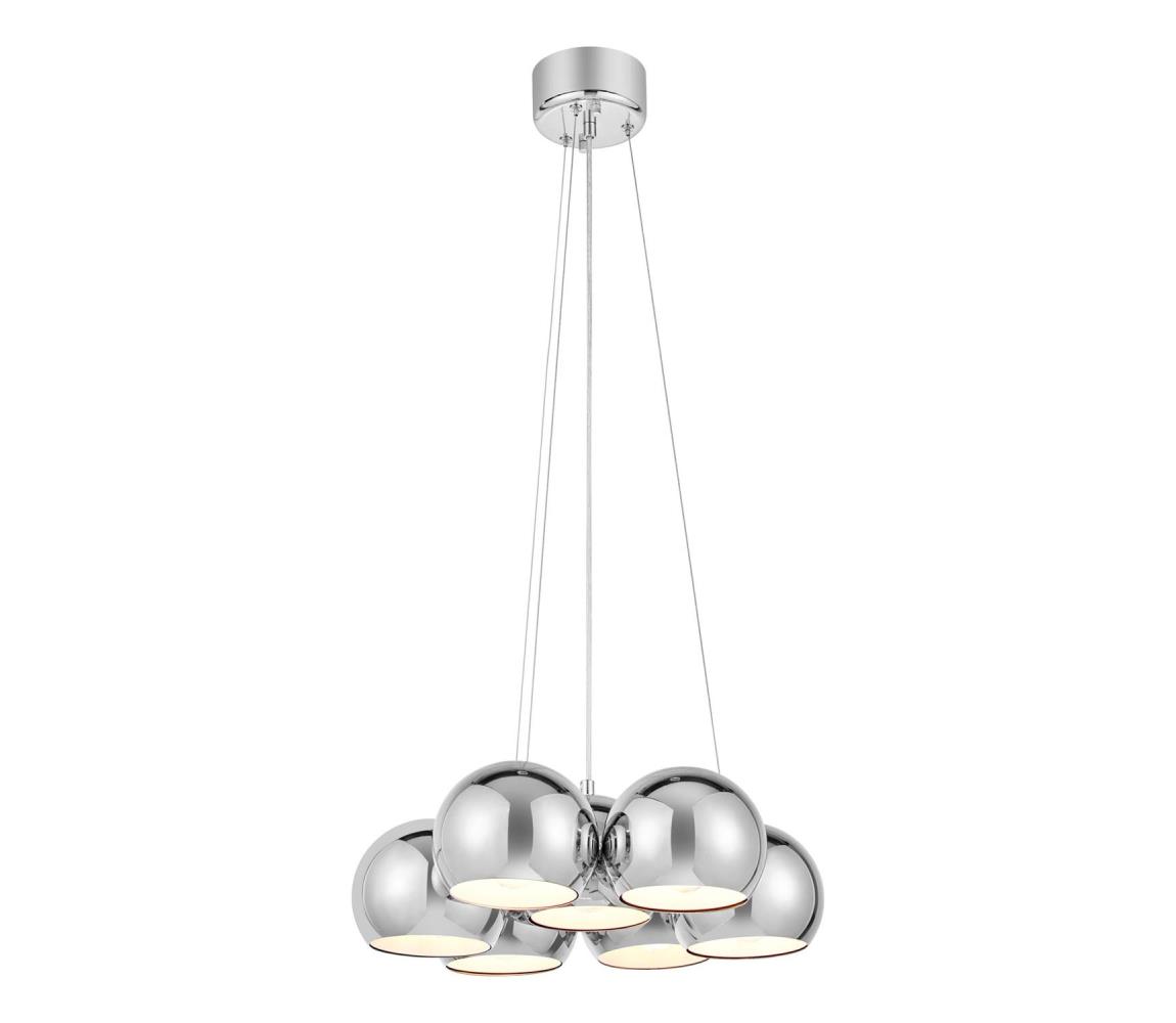 Markslöjd 109167 - Lustr na lanku CUPOLO 7xE14/40W/230V pr. 45 cm lesklý chrom 109167