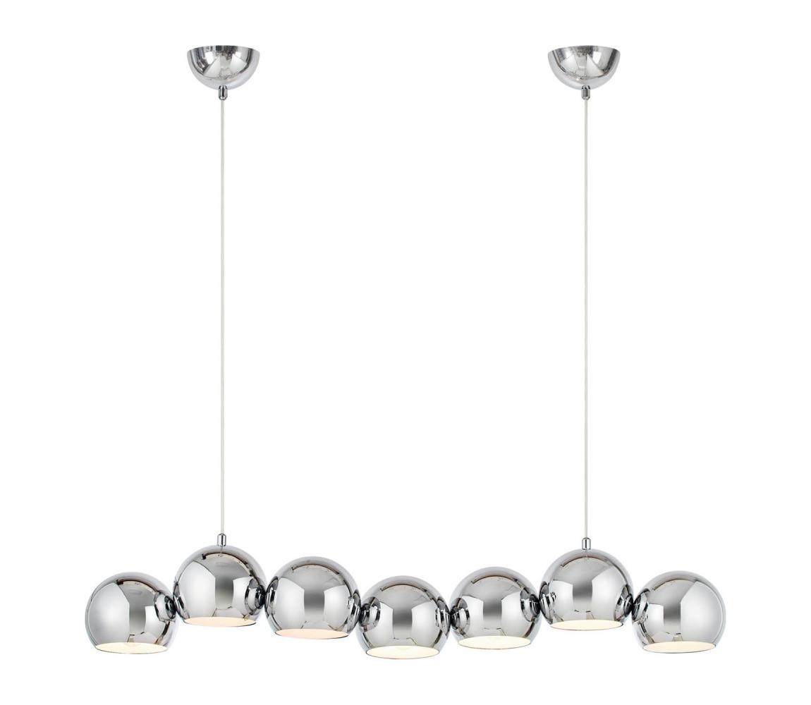 Markslöjd 109168 - Lustr na lanku CUPOLO 7xE14/40W/230V lesklý chrom 109168