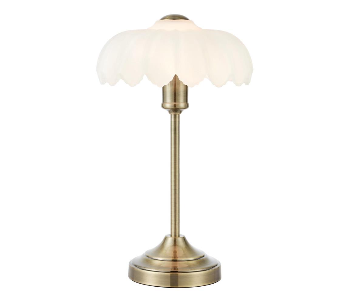 Markslöjd 109179 - Stolní lampa KURAGE 1xE27/60W/230V mosaz/bílá 109179