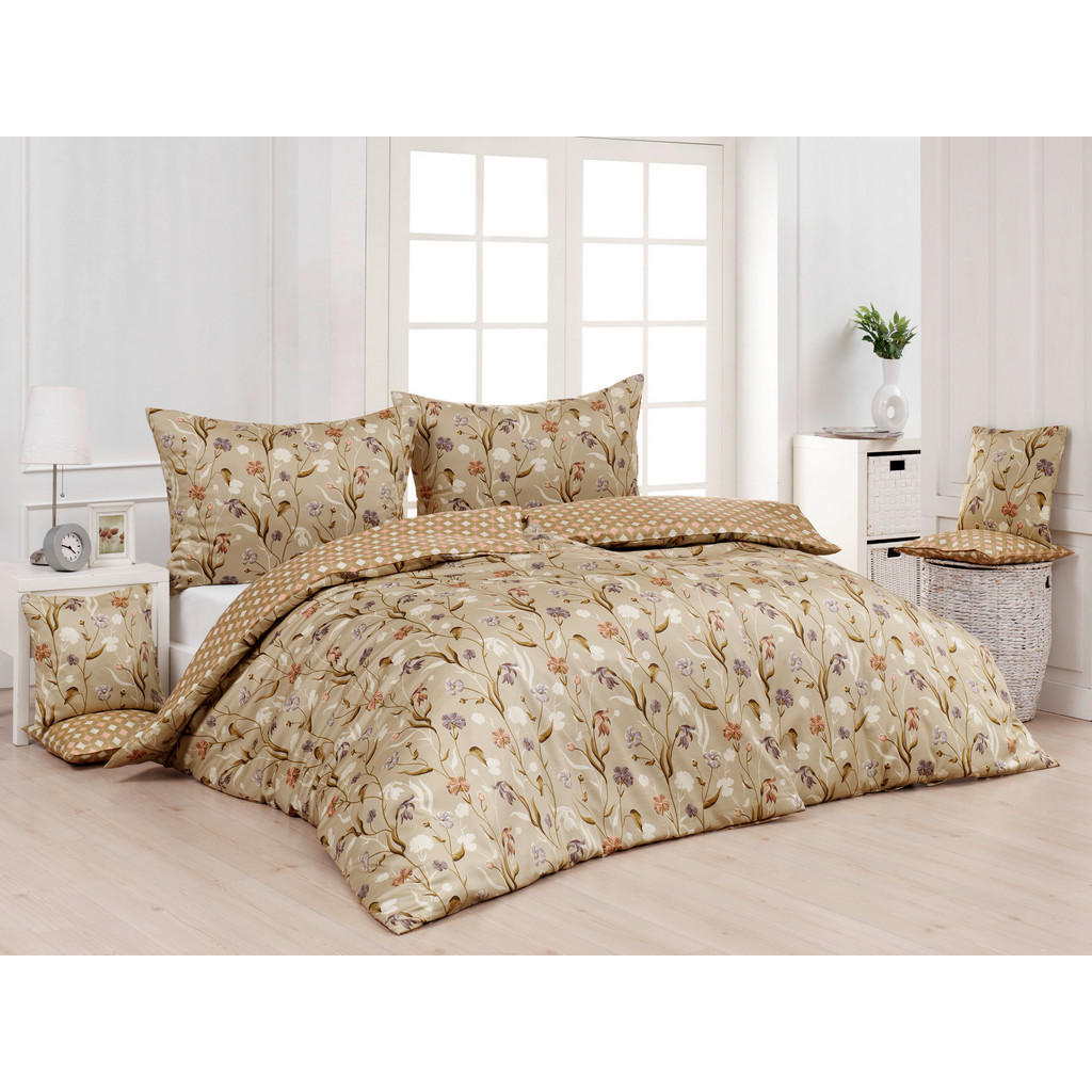 Matejovsky POVLEČENÍ, renforcé, hnědá, cappuccino, 140/200 cm