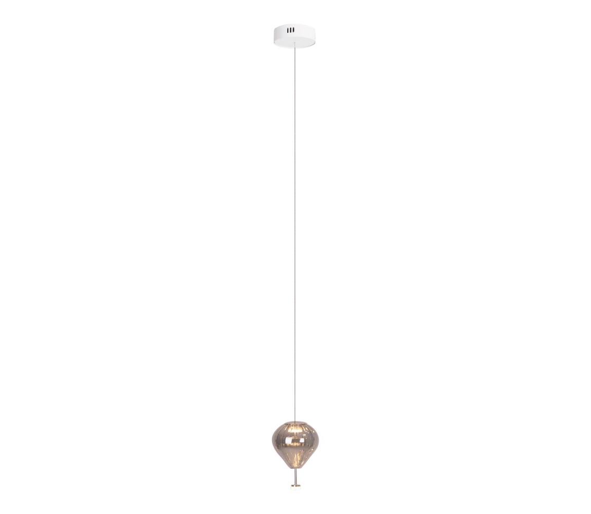 MAXLIGHT P0576 - LED Lustr na lanku PALLONCINI 2xLED/3W/230V pr. 12 cm kouřová P0576