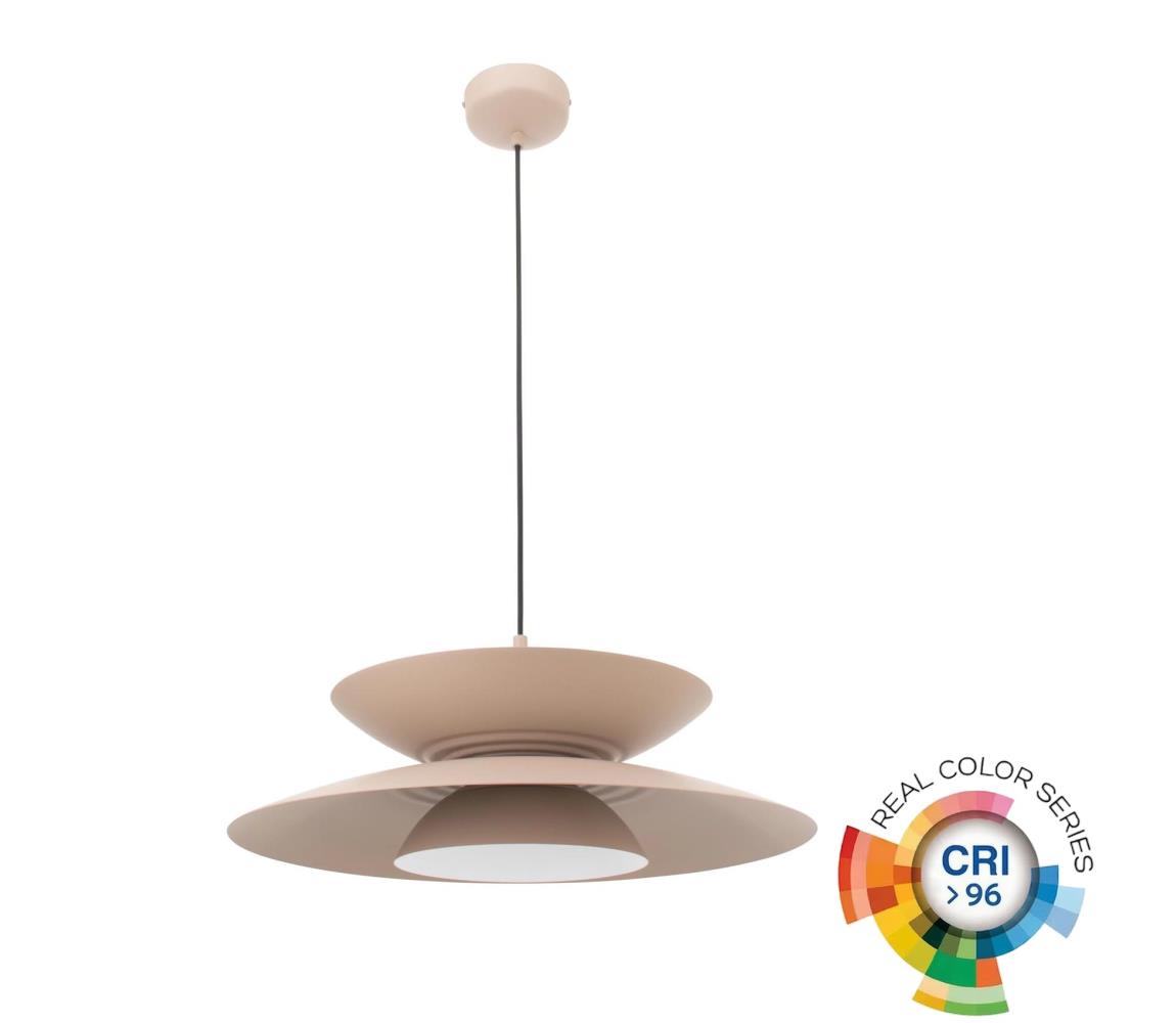 MAXLIGHT P0698 - LED Lustr na lanku MAYUMI LED/12W/230V pr. 50 cm CRI 96 béžová P0698