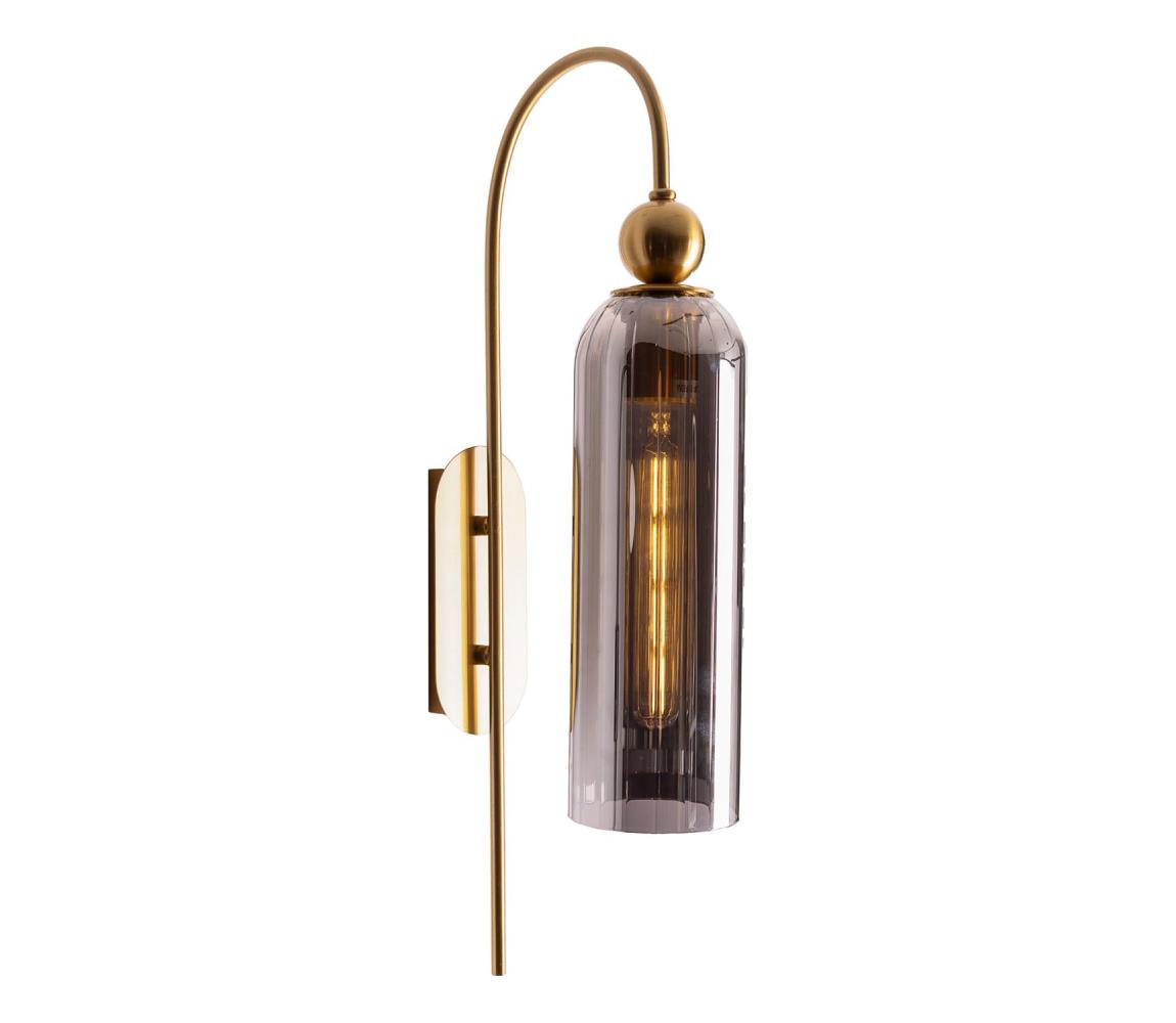 MAXLIGHT W0333 - Nástěnná lampa CAMPANILA 1xE27/40W/230V mosaz/šedá W0333