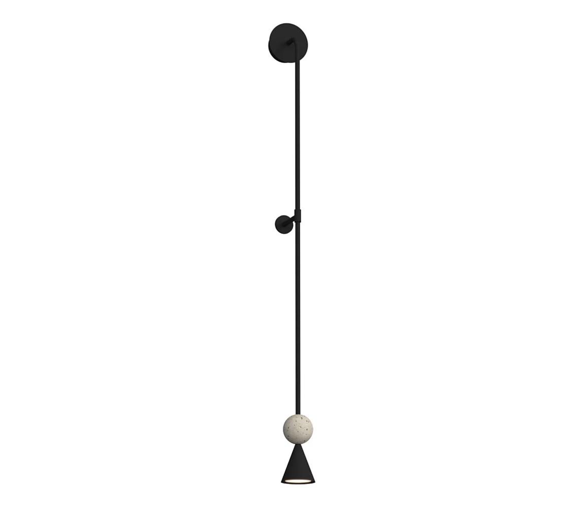 MAXLIGHT W0447 - LED Nástěnná lampa BINGO LED/8W/230V CRI 92 černá/béžová W0447