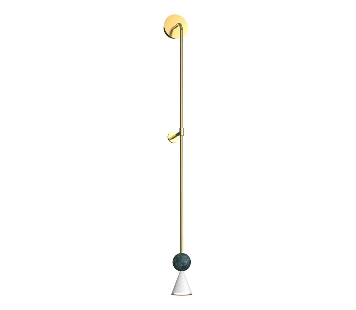 MAXLIGHT W0448 - LED Nástěnná lampa BINGO LED/8W/230V CRI 92 zlatá/zelená W0448