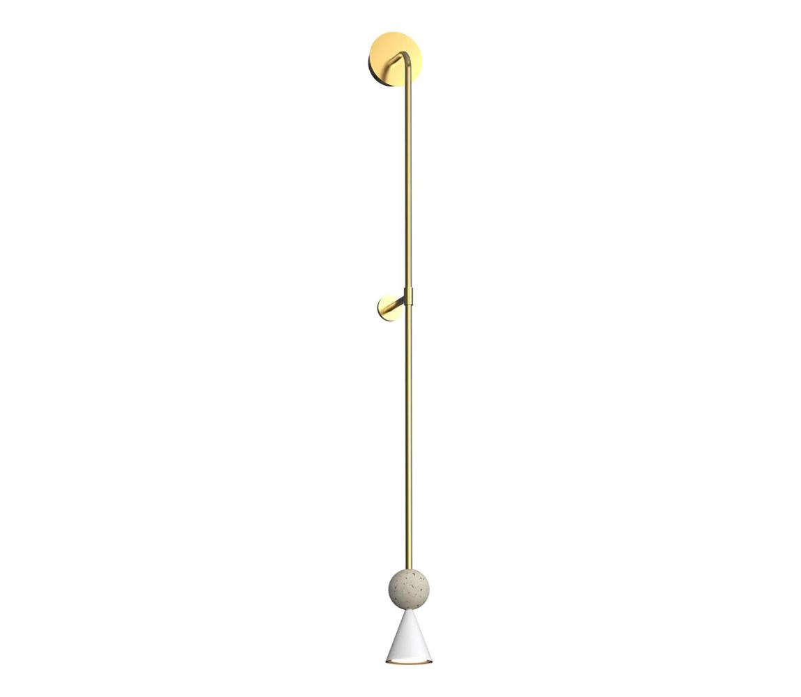 MAXLIGHT W0449 - LED Nástěnná lampa BINGO LED/8W/230V CRI 92 zlatá/béžová W0449