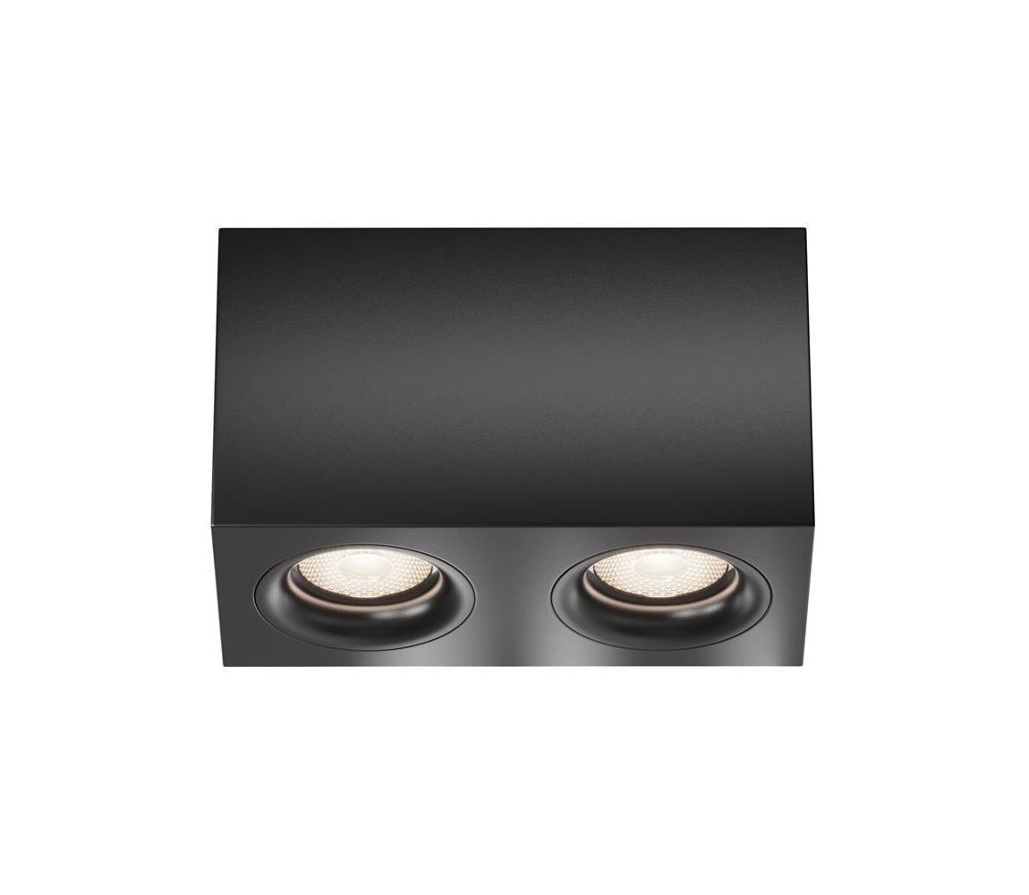 Maytoni C013CL-02B - Bodové svítidlo SLIM 2xGU10/50W/230V černá C013CL-02B