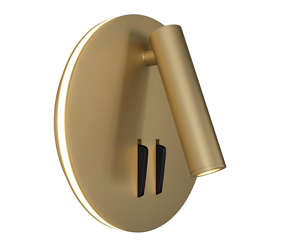 Maytoni C176-WL-01-6W-MG - LED Nástěnné bodové svítidlo IOS LED/9W/230V zlatá C176-WL-01-6W-MG