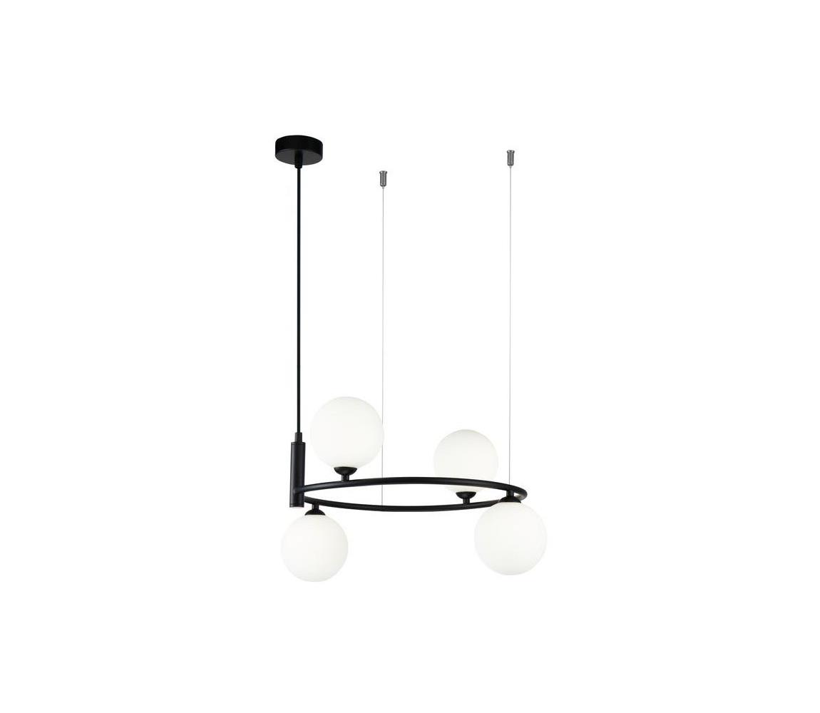 Maytoni MOD013PL-04B - Lustr na lanku RING 4xG9/25W/230V černá MOD013PL-04B