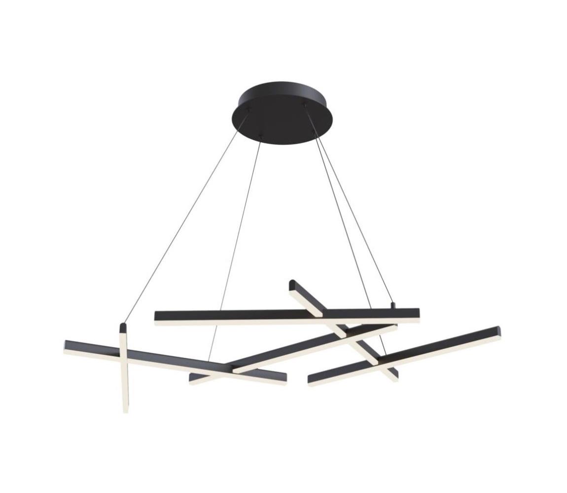 Maytoni MOD016PL-L75B - LED Lustr na lanku LINE LED/79W/230V černá MOD016PL-L75B