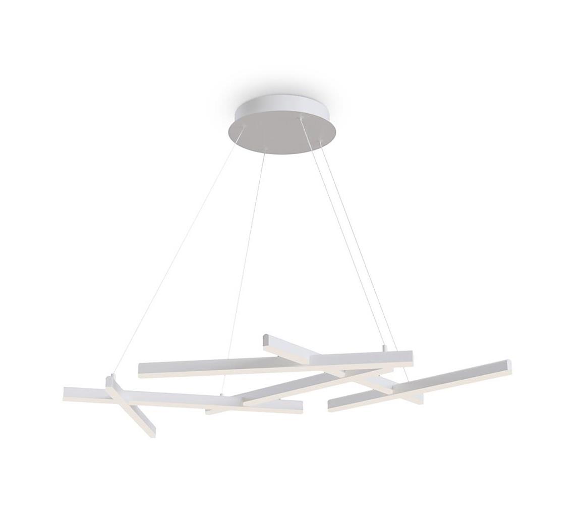 Maytoni MOD016PL-L75W - LED Lustr na lanku LINE LED/79W/230V bílá MOD016PL-L75W