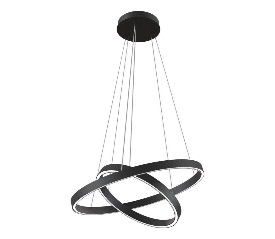 Maytoni MOD058PL-L55B3K - LED Lustr na lanku RIM LED/61W/230V pr. 60 cm černá MOD058PL-L55B3K