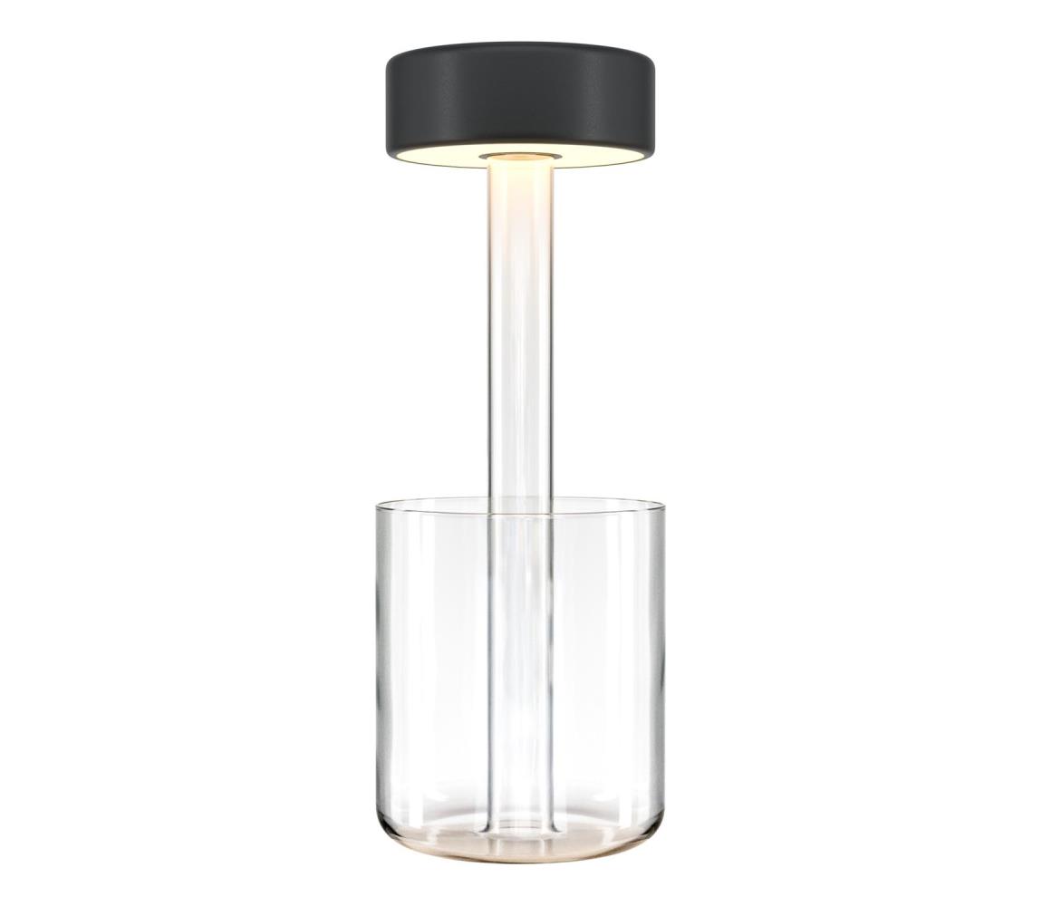 Maytoni MOD229TL-L3B3K1 - LED Stmívatelná přenosná stolní lampa 3W/5V černá/čirá MOD229TL-L3B3K1