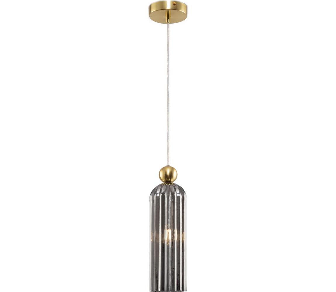 Maytoni MOD302PL-01GR - Lustr na lanku ANTIC 1xE14/40W/230V zlatá/šedá MOD302PL-01GR