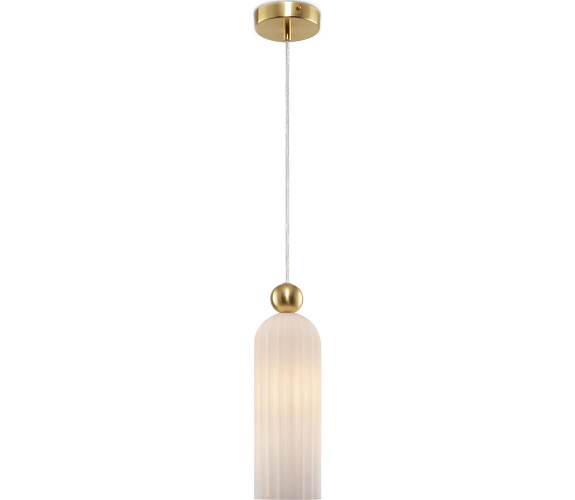 Maytoni MOD302PL-01W - Lustr na lanku ANTIC 1xE14/40W/230V zlatá/bílá MOD302PL-01W
