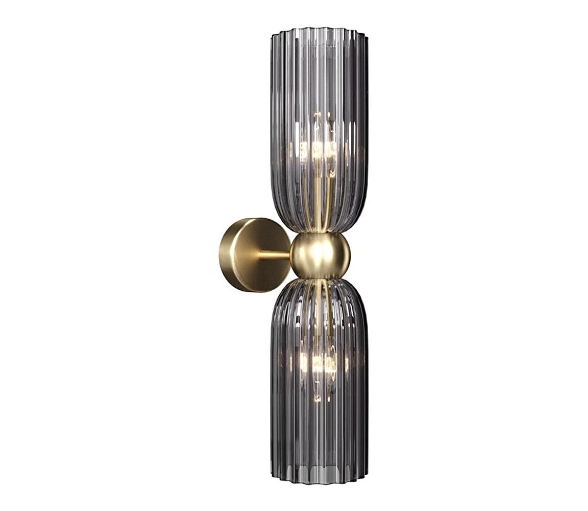 Maytoni MOD302WL-02GR - Nástěnné svítidlo ANTIC 2xE14/40W/230V zlatá/šedá MOD302WL-02GR