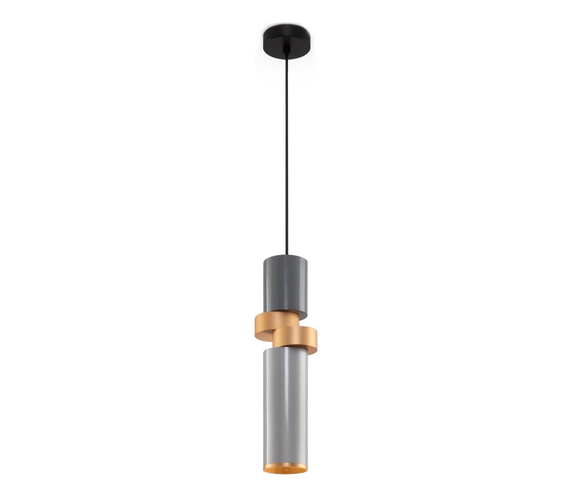 Maytoni MOD303PL-01CFL2 - Lustr na lanku PALETTE 1xGU10/40W/230V šedá/zlatá MOD303PL-01CFL2