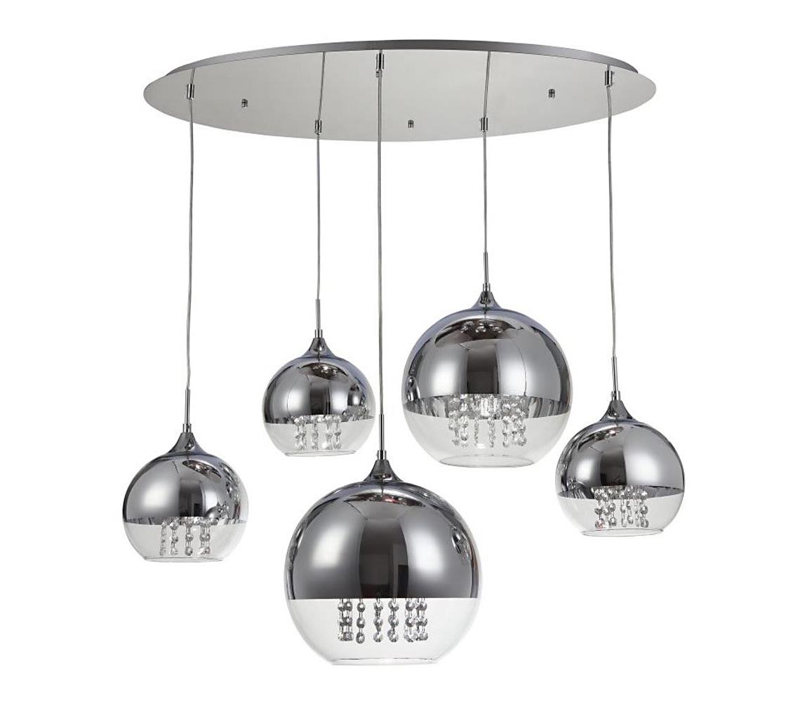 Maytoni P140-PL-170-5-N - Lustr na lanku FERMI 5xE27/60W/230V chrom P140-PL-170-5-N