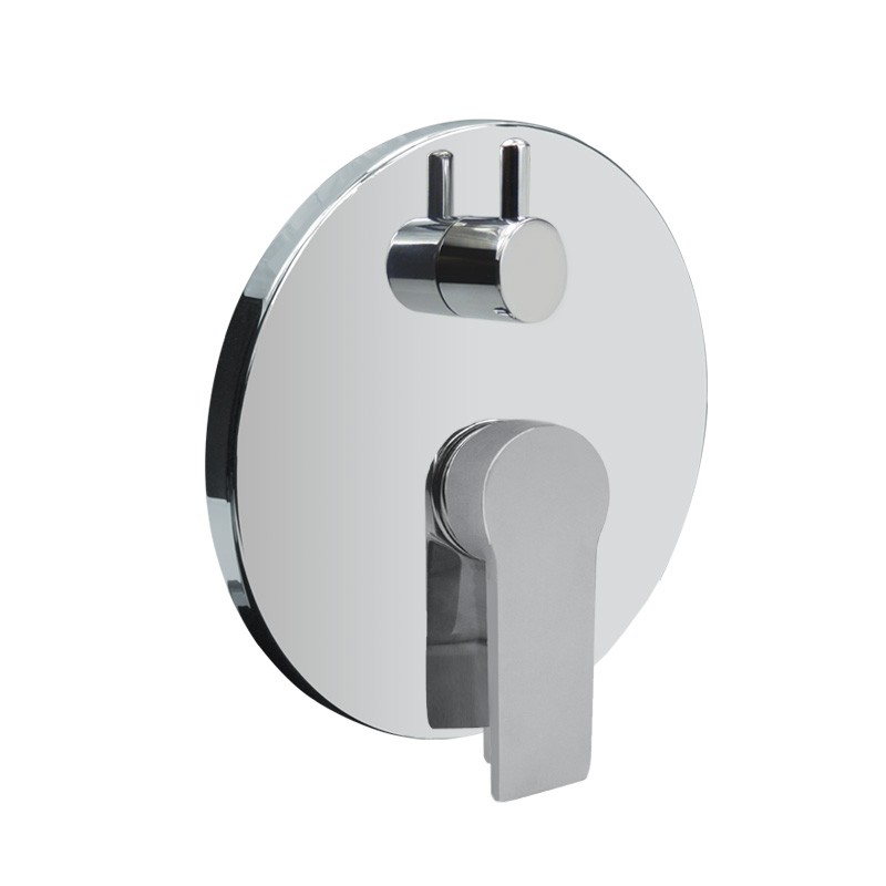 Mereo Sprchová podomítková baterie s přepínačem, Mbox, kulatý kryt, chrom CBE60106DA